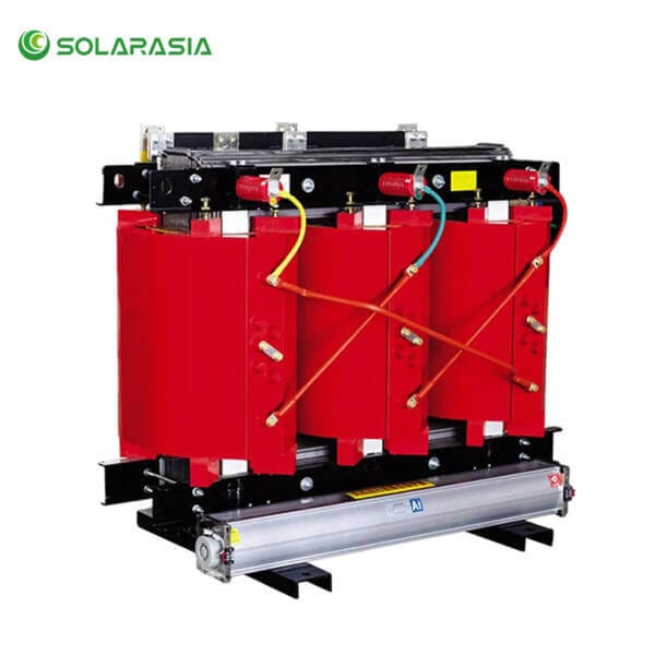Three-phase dry type transformer with epoxy resin insulation for indoor power distribution