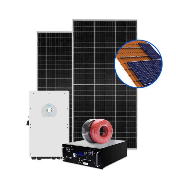 Deye Hybrid System Components - Inverter, Solar Panels, Battery, Monitoring
