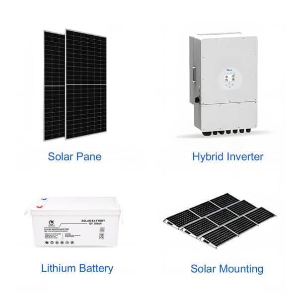 Deye Hybrid System in Action - Solar Charging Battery & Powering Home Day/Night
