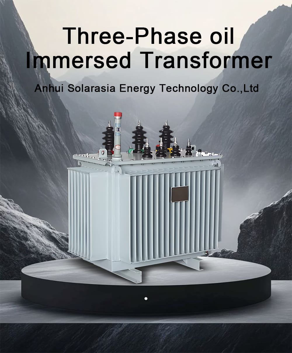 11kV oil immersed distribution transformer unit, designed for industrial and utility power applications.