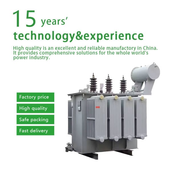 Infographic highlighting the key benefits of our transformers: Competitive Factory Price, Guaranteed High Quality, Secure Safe Packing, and Reliable Fast Delivery.