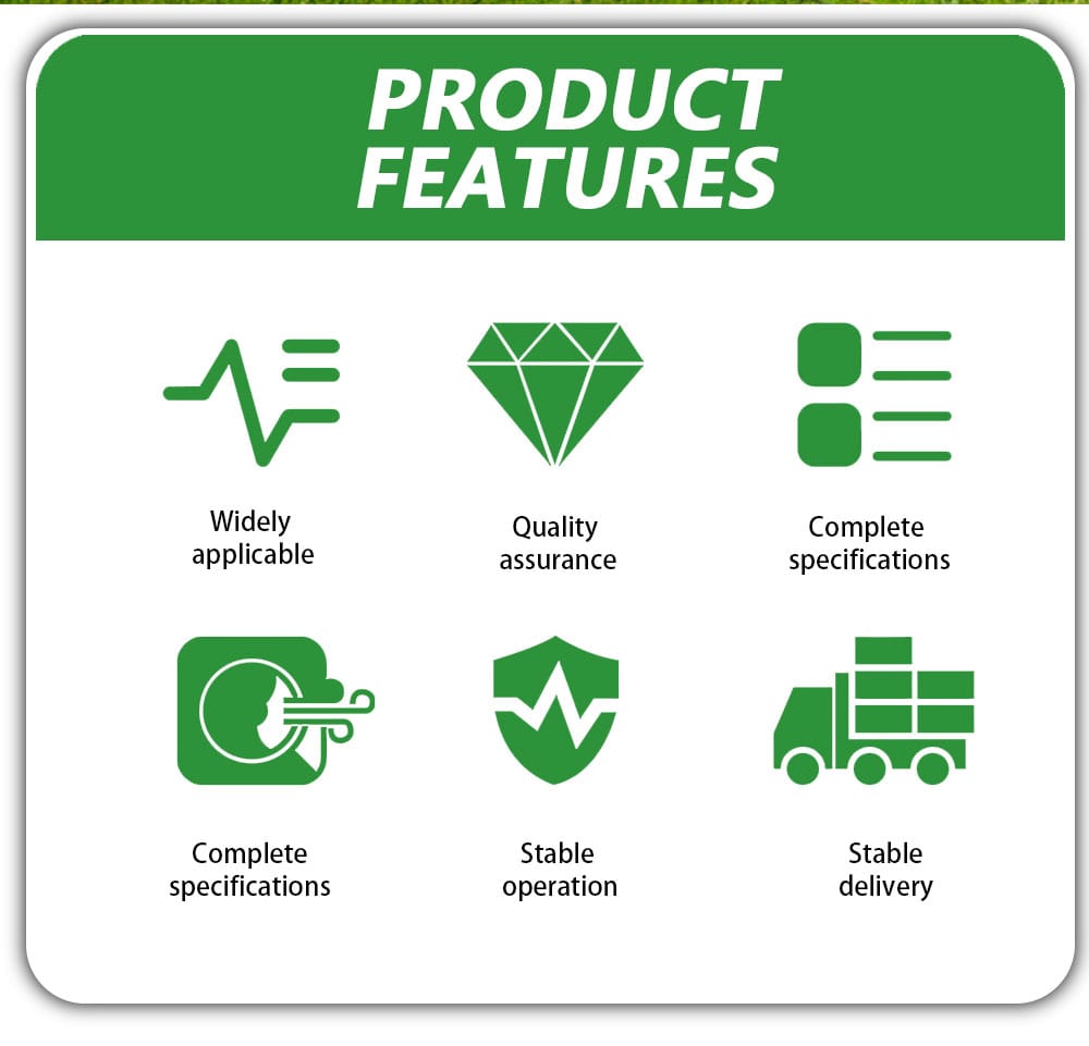 Infographic highlighting the key features of our 1.5MVA transformer: Widely Applicable, Complete Specifications, Quality Assurance, Stable Operation, Stable Delivery.