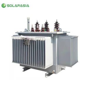 500KVA oil immersed transformer unit, professional industrial electrical equipment, high voltage power transformer