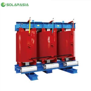 500KVA Dry-Type Transformer unit, industrial grade, standalone showcase on white background.