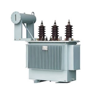A robust and sealed 400KVA oil immersed transformer unit for industrial power applications.