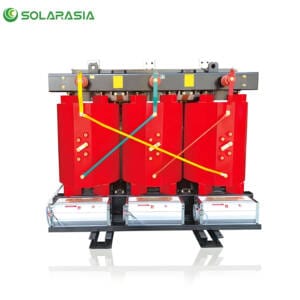 Front view of the 400KVA Dry Type Transformer, highlighting its robust construction and design.