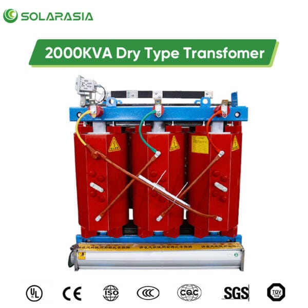 Collage or list of international safety and quality certifications achieved by the 2000KVA Dry Type Transformer (e.g., IEC, UL, CE, etc.).