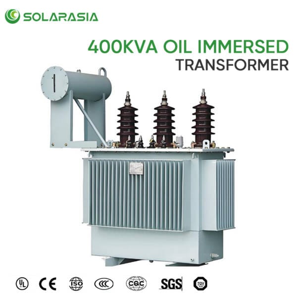 Compliance certificates and quality standards met for our 400KVA oil immersed transformers.