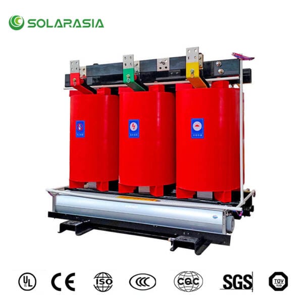 Collage or display of relevant international quality and safety certificates (e.g., ISO, CE, UL, etc.) applicable to the 1250KVA Dry Type Transformer.