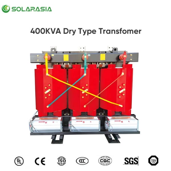 Badges or logos of international safety and quality certifications achieved by the 400KVA Dry Type Transformer (e.g., UL, CE, IEC).