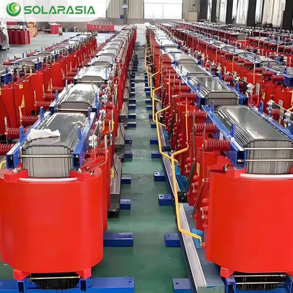 800KVA Dry Type Transformer displayed in manufacturing environment