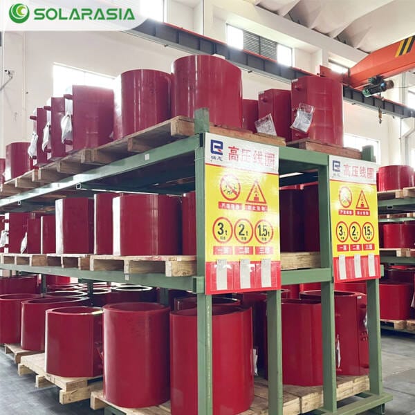 Factory setup for producing 500KVA Dry Type Transformers.