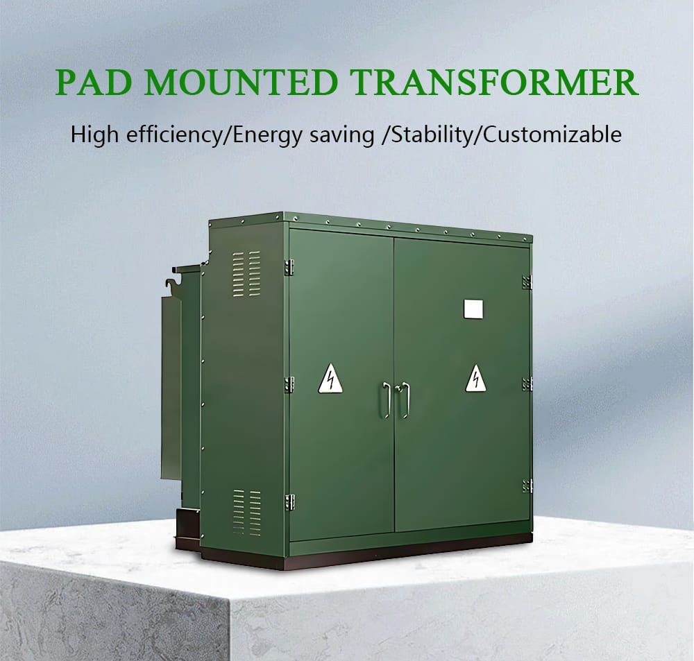 Front perspective of the complete 3000KVA American Type Substation Transformer unit.