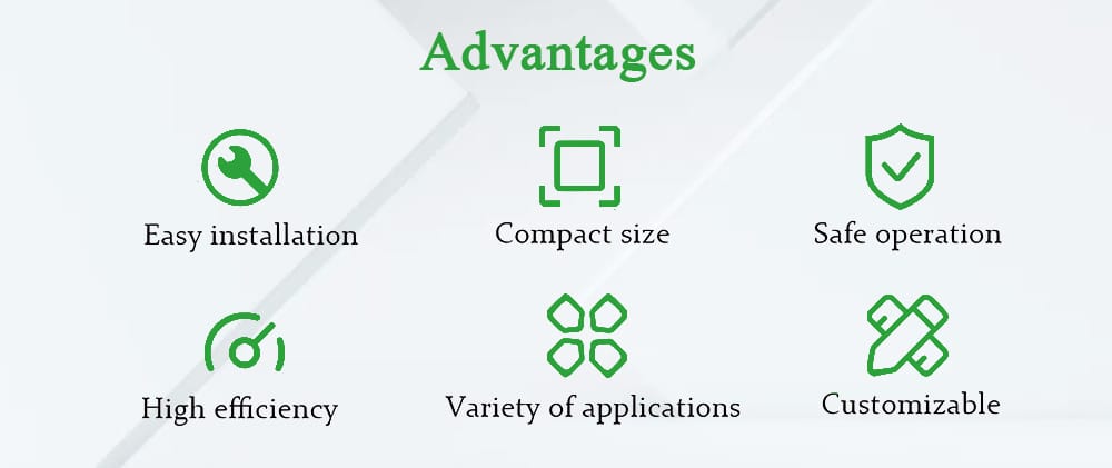 Infographic illustrating the six main benefits of choosing the 3000KVA American Type Substation Transformer.