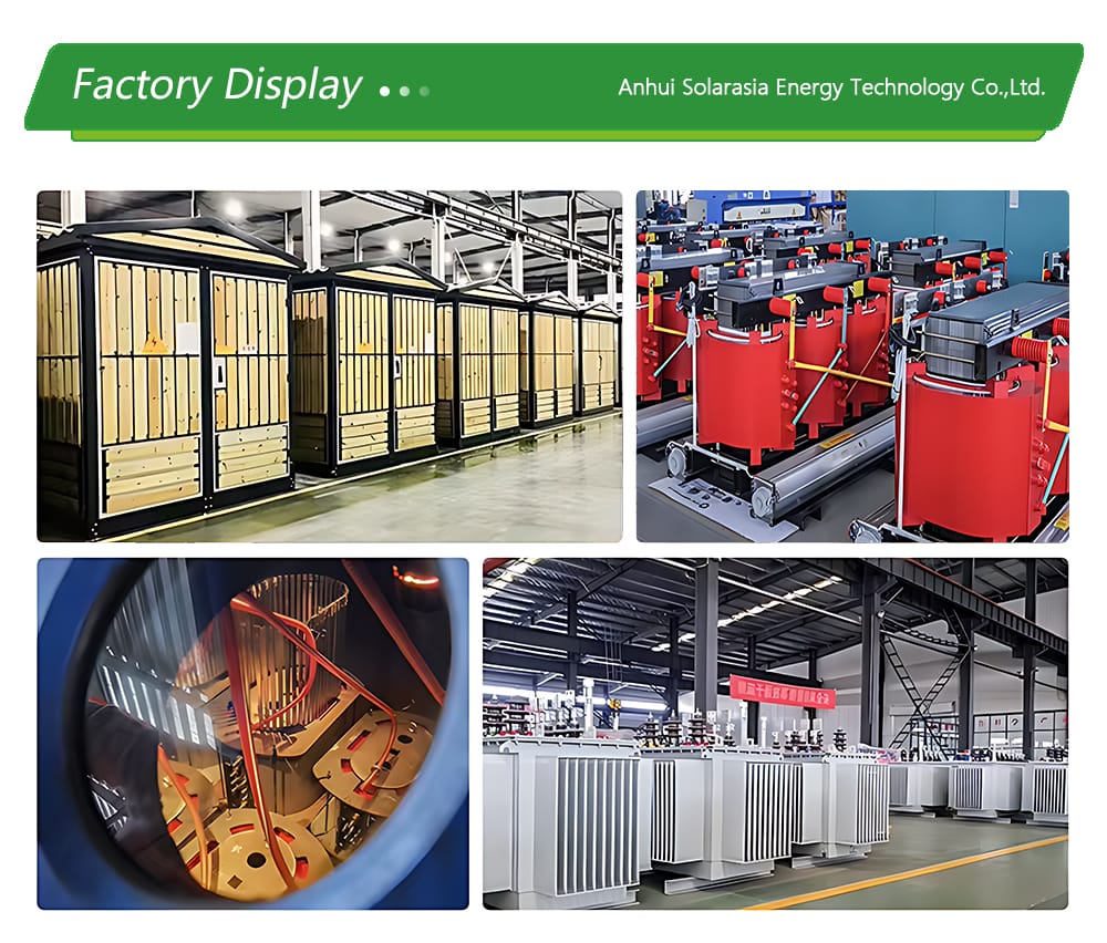Inside view of a modern transformer manufacturing factory producing 800KVA Dry Type Transformers.