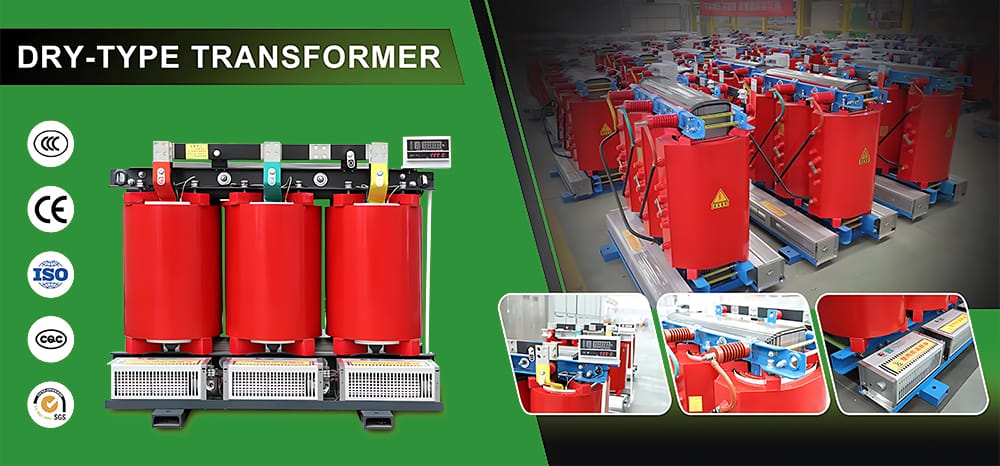 Professional photo of a high-quality 50KVA Dry Type Transformer, showcasing its compact, robust, and modern design for indoor power distribution.