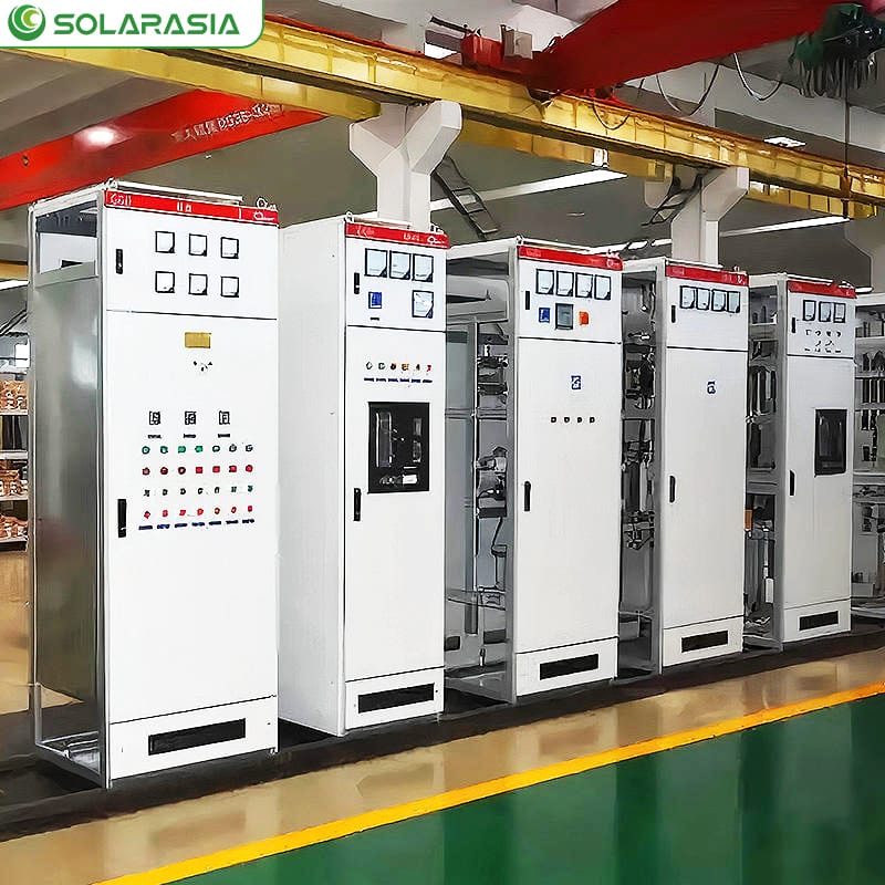 Technicians performing rigorous quality checks and final assembly on withdrawable Switchgear units in the factory.
