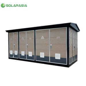 2000KVA European Box Type Substation complete unit displayed in operational environment