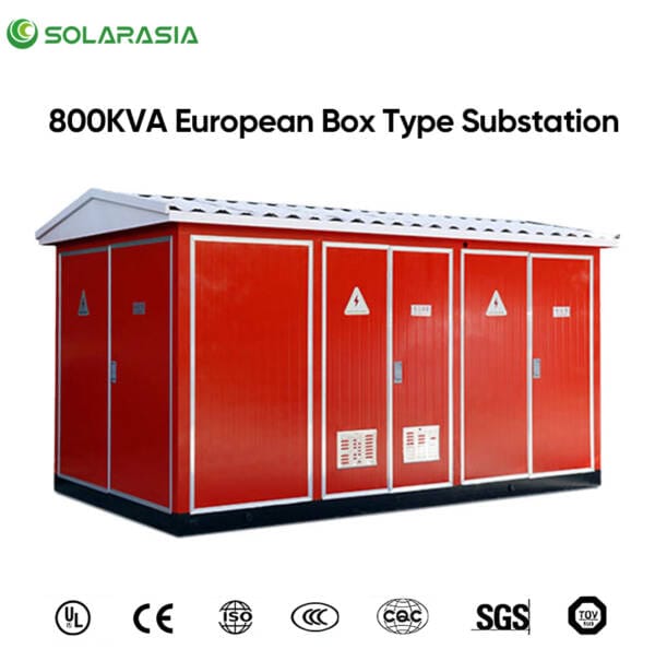 Collage of international quality and safety certificates and approvals held for the 800KVA European Box Type Substation.