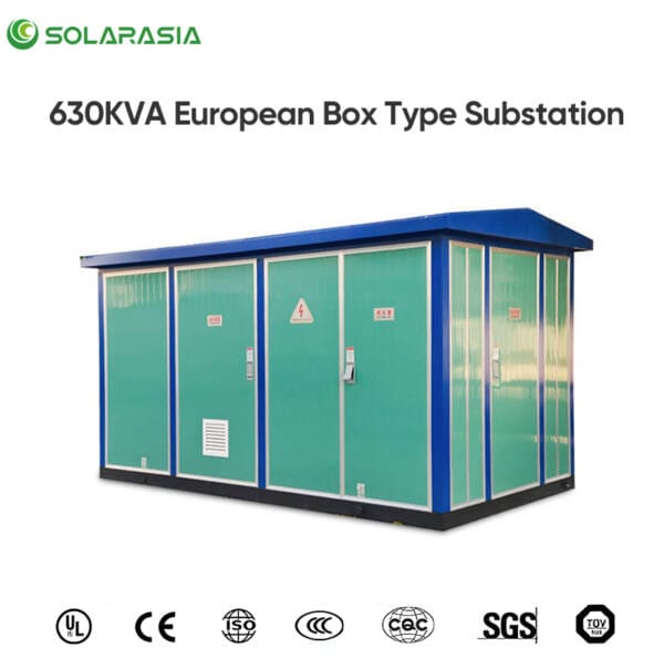 Certifications and quality standards achieved by the 630KVA European Box Type Substation.