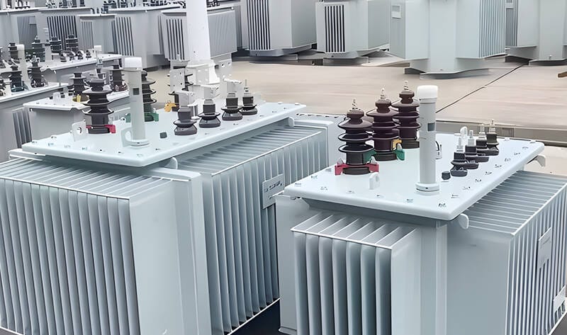 Quality testing area for 50KVA oil immersed transformers in the factory