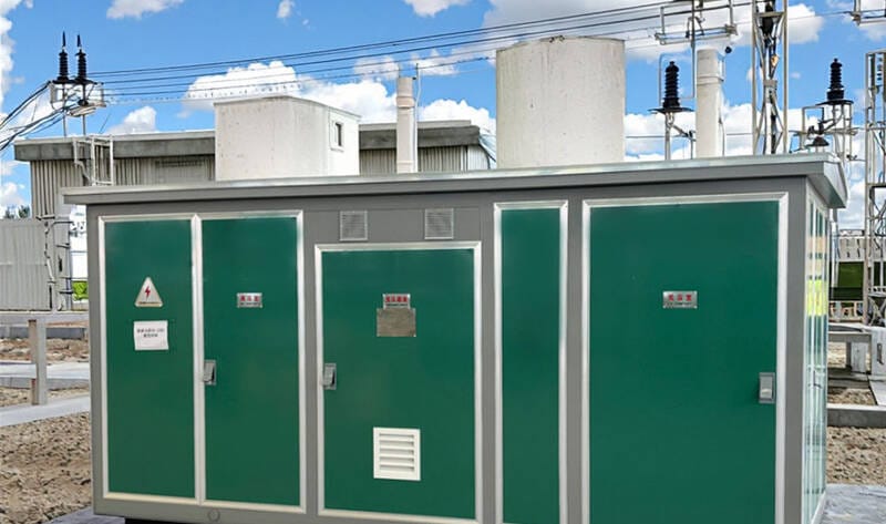 1000KVA European Box Type Substation serving a critical infrastructure project like a street lighting system or public utility.