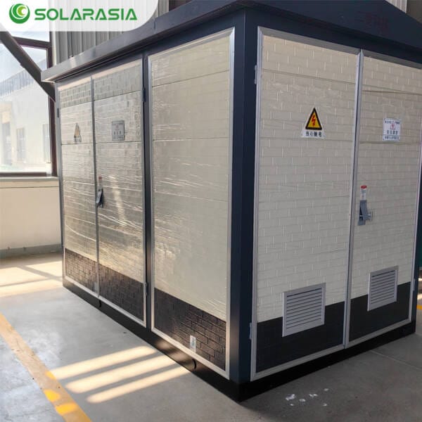 Exterior view of the 1250KVA European Box Type Substation showing its robust and modern appearance.