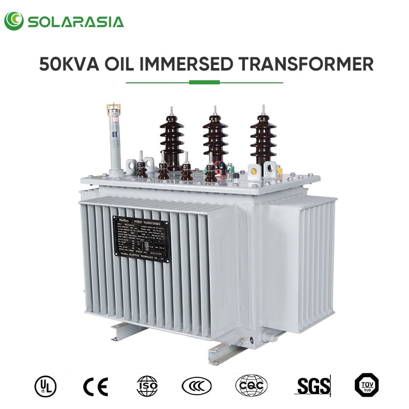 International certificates and qualifications for the 50KVA oil immersed transformer