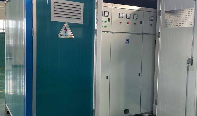 The 250KVA European Box Type Substation shown in a typical installation setting, demonstrating its practical application and scale.