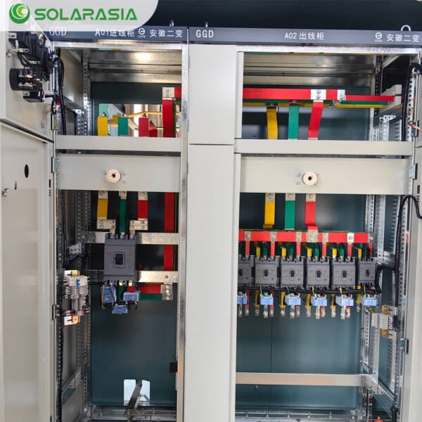 Detailed view of internal components and layout inside the 1250KVA European Box Type Substation.