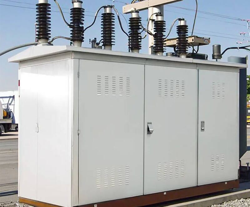 500KVA European Box Type Substation deployed in an industrial setting for power distribution.