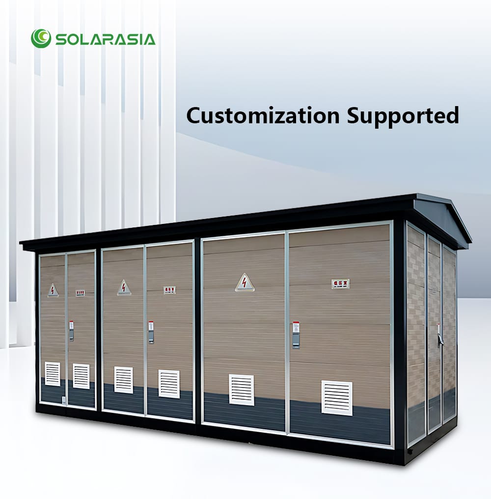 2000KVA European Box Type Substation complete unit in an operational setting