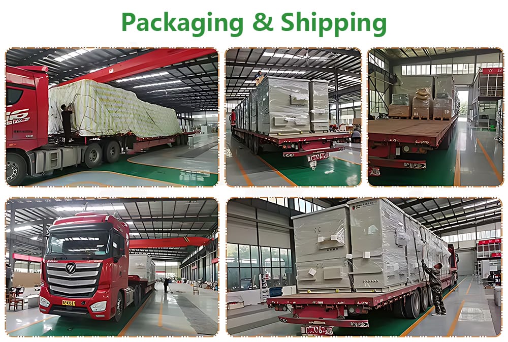 Professional packaging and secure shipping process for the 1250KVA European Box Type Substation.