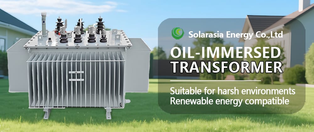Main image of a three phase 80KVA oil immersed transformer suitable for harsh environments and renewable energy applications