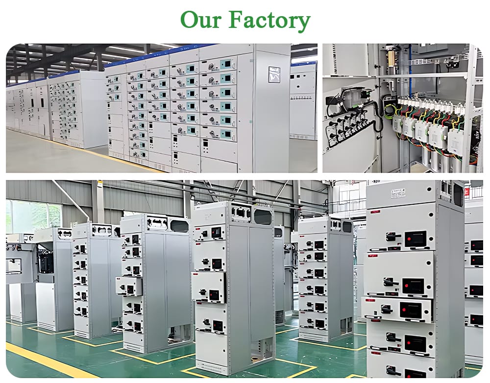 Collage of images from our advanced manufacturing plant, showcasing the production capability behind our LV switchgear.
