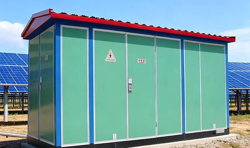 Application scene showing a 30-1600KVA Prefabricated Substation installed in an industrial and commercial power distribution site.
