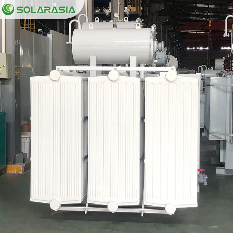 Testing and inspection zone for ensuring quality of 35KV oil immersed transformers.