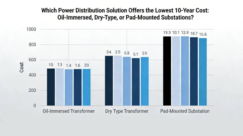 Which Substation Offers the Lowest 10-Year Cost?