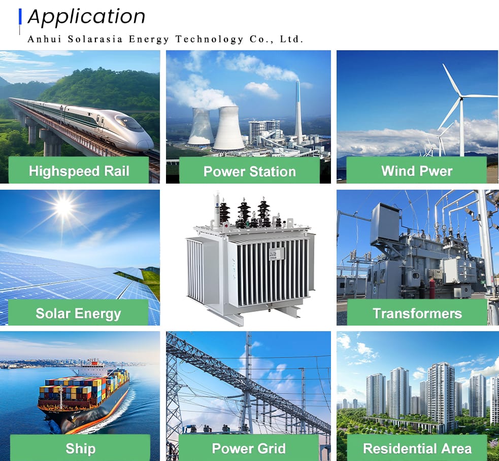 S13 M 200KVA oil type transformer used in high-speed rail, solar energy, ships, power stations, power grid, wind power, residential areas.