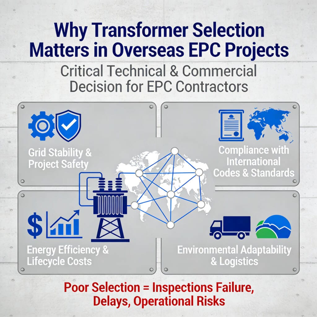 EPC contractor transformer selection critical for overseas power project success