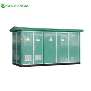 11KV European box type substation for medium voltage power distribution, compact prefabricated substation for industrial and utility projects