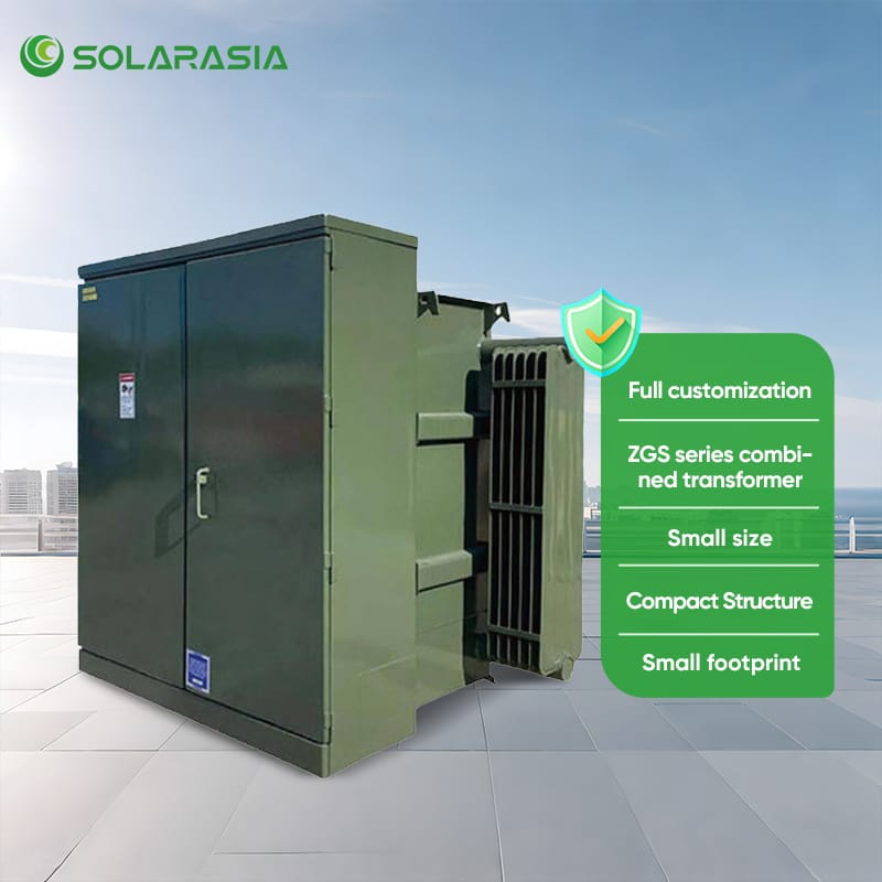 Key features of 1250KVA Pad Mounted Transformer Substation highlighting compact structure and small footprint