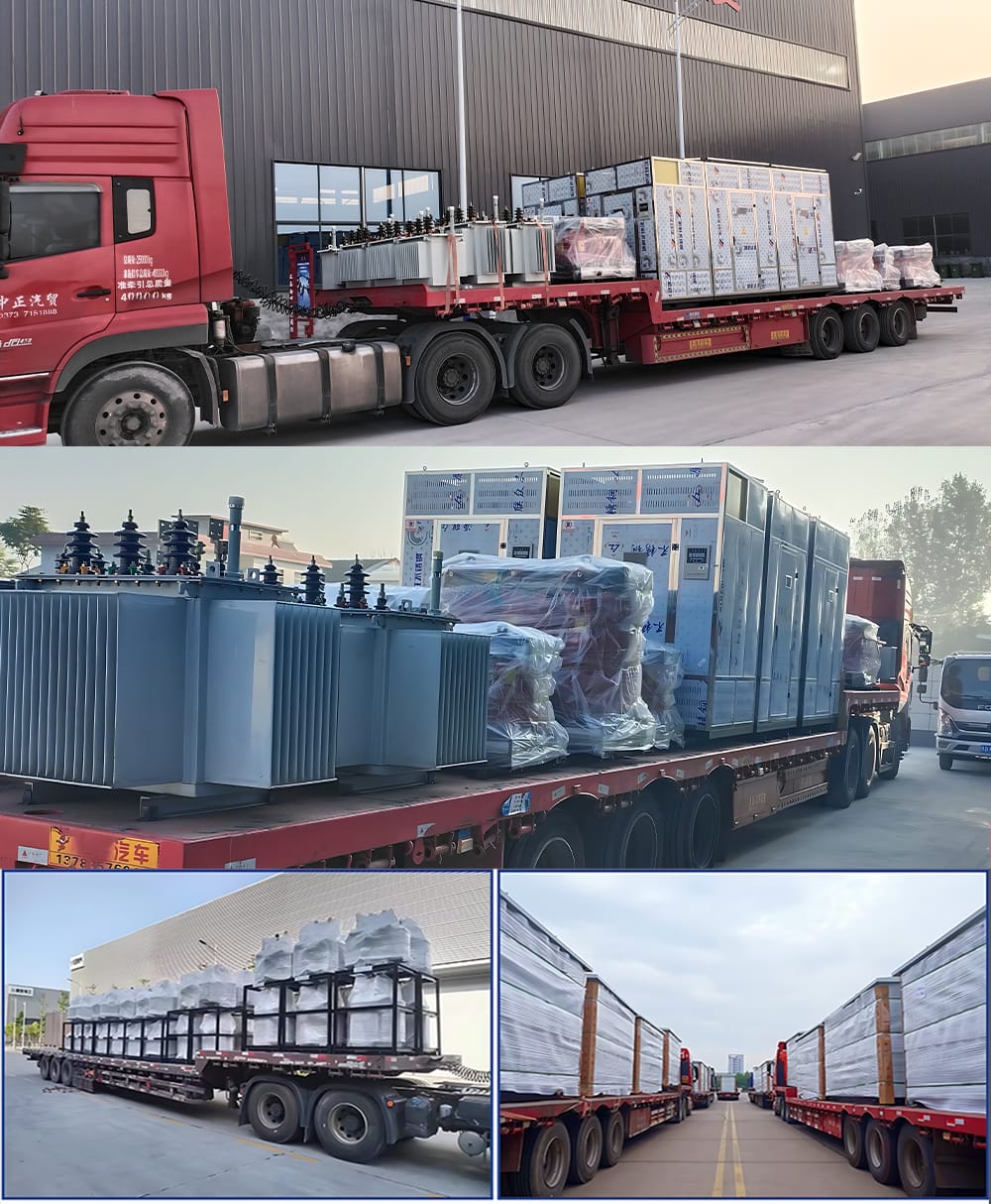 Packaging and transportation process of 35KV prefabricated box type substation for overseas delivery
