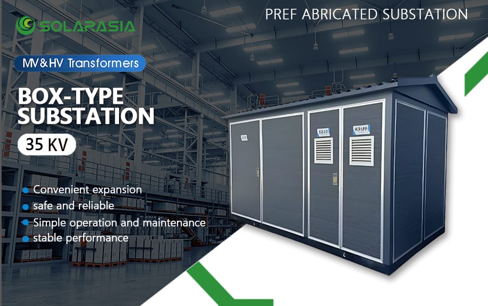 35KV European box type substation integrating MV and HV transformers for safe and reliable power distribution