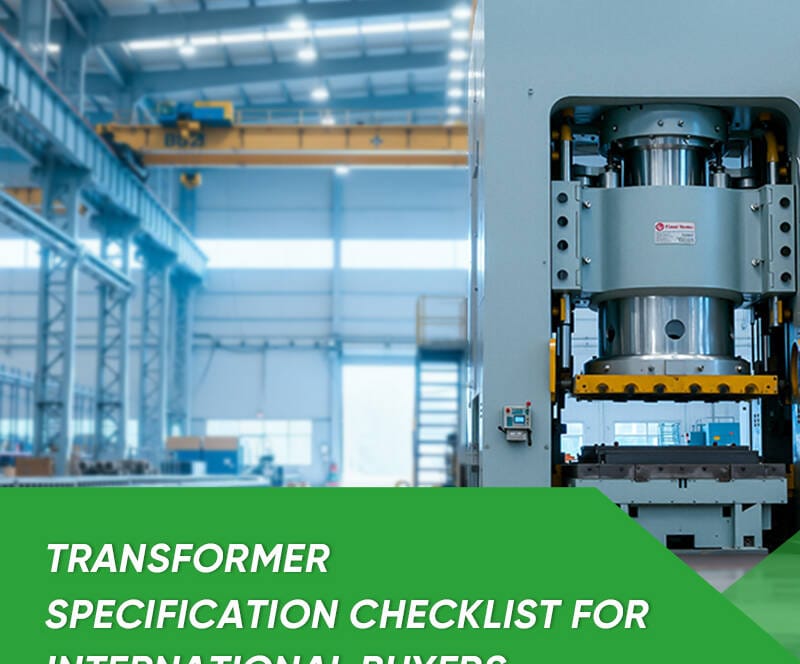 Transformer specification checklist covering oil immersed transformer and dry type transformer selection