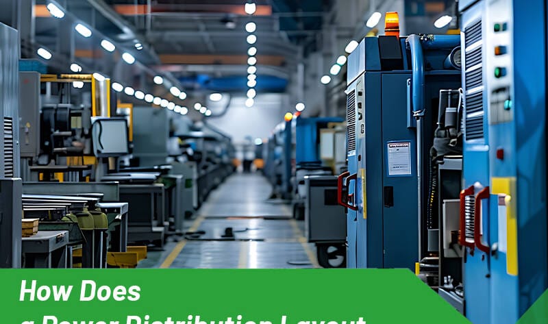 power distribution layout diagram using box-type substations