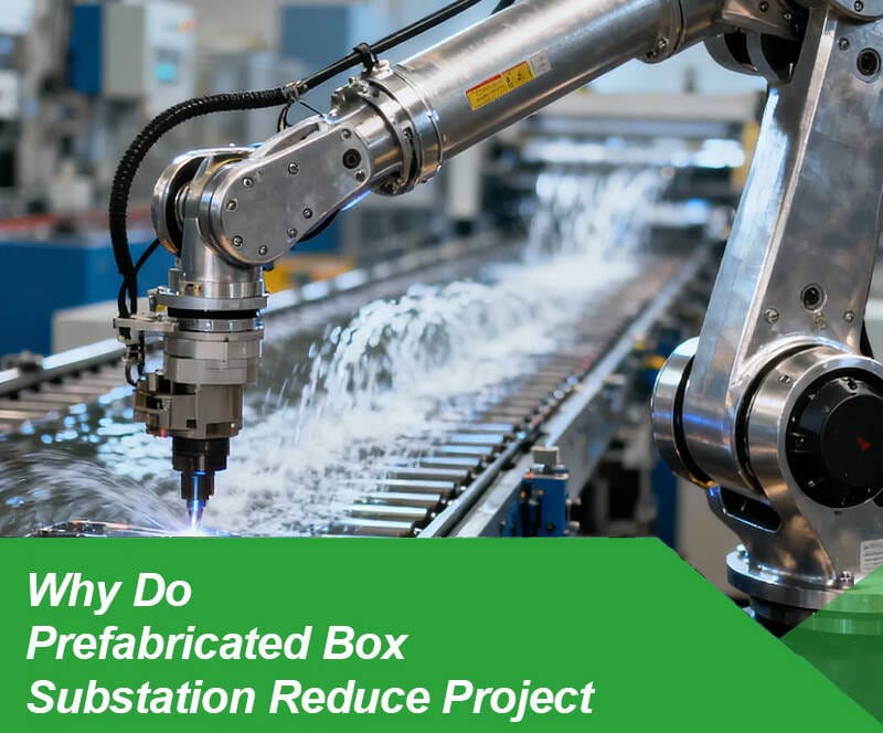 Prefabricated box substation installed for fast deployment in power project