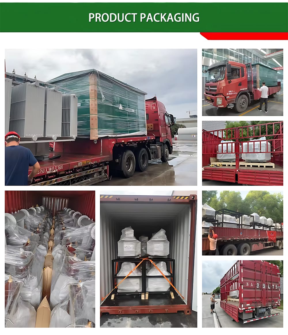 Protective packaging and transportation of SCB12 1000KVA dry type transformer for international shipment