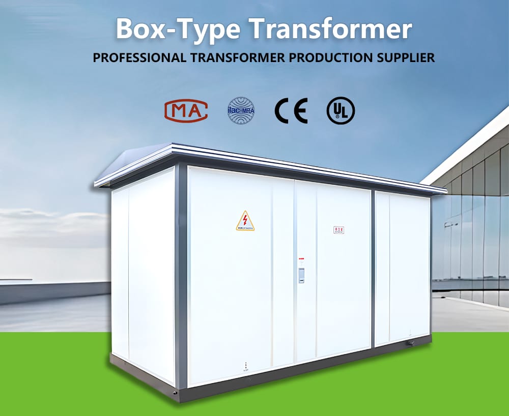 Main product view of a 160KVA European Box Type Substation manufactured by a professional box-type transformer supplier