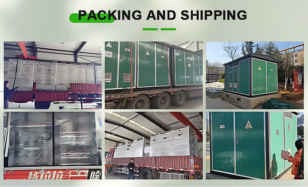 packaging and transportation of 11kv european box type substation for international shipment